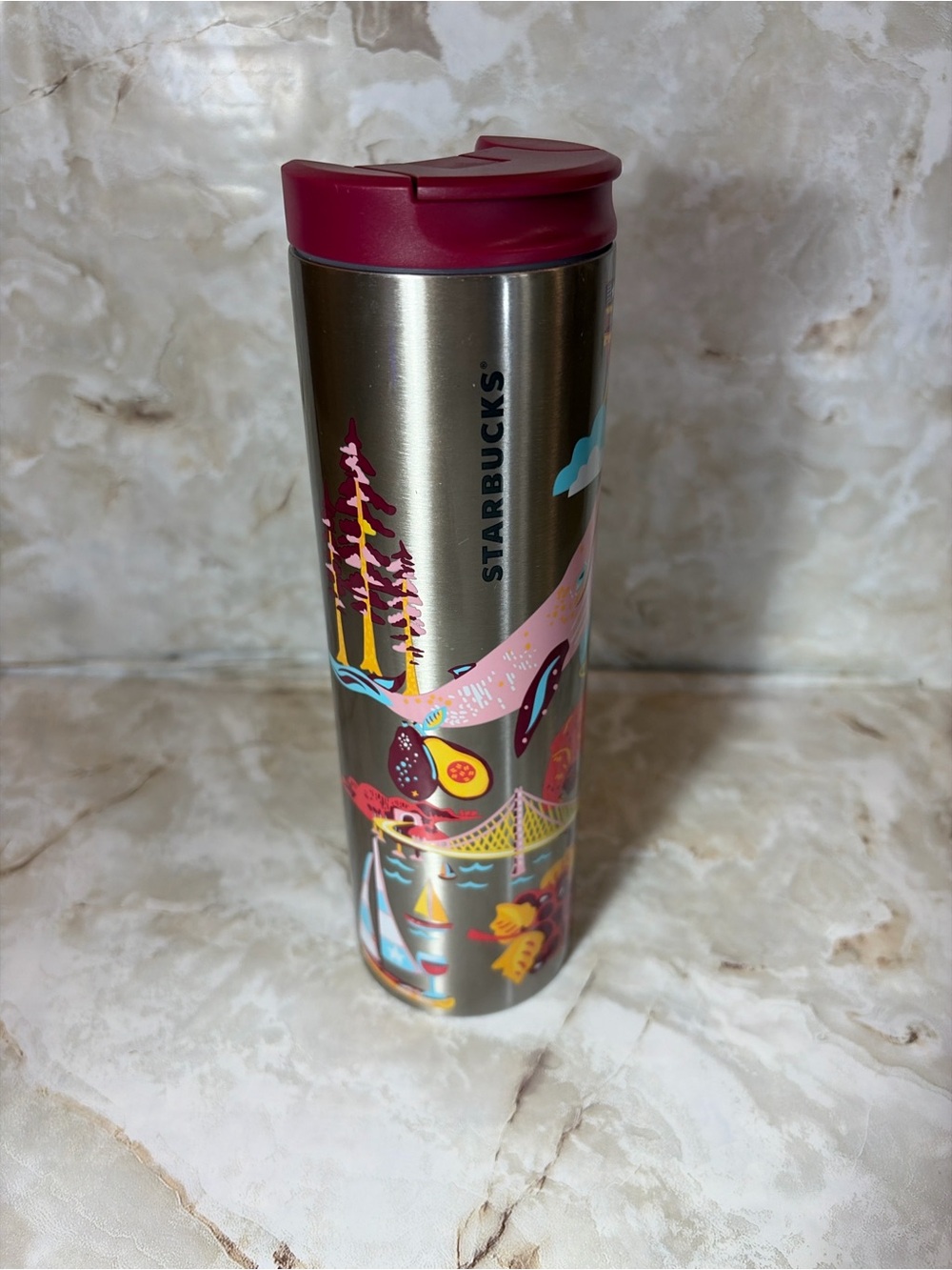 Starbucks Discovery Series California Stainless Steel Tumbler 16oz Travel Mug - Picture 2 of 6
